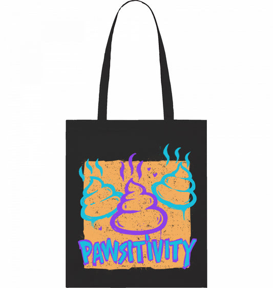 Pawsitivity - Stofftasche - Schwarz